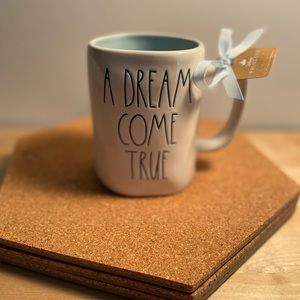 NWT Rae Dunn Disney Castle “A Dream Come True” ceramic mug